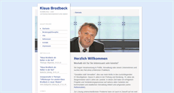 Desktop Screenshot of klausbrodbeck.de